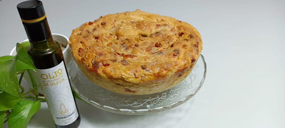 casatiello napoletano senza strutto con olio extra vergine di oliva dei Colli Borbonici®
