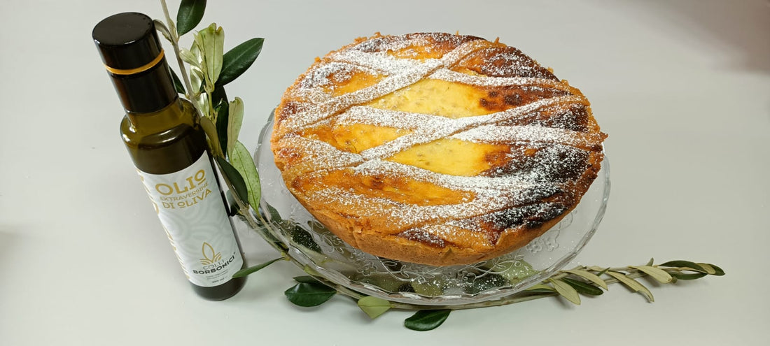 Pastiera napoletana senza burro con olio extra vergine di oliva dei Colli Borbonici®